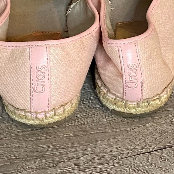 Pink shimmer Sam Edelman Rose All Day Espadrille, 9 1/2 - Picture 6 of 12